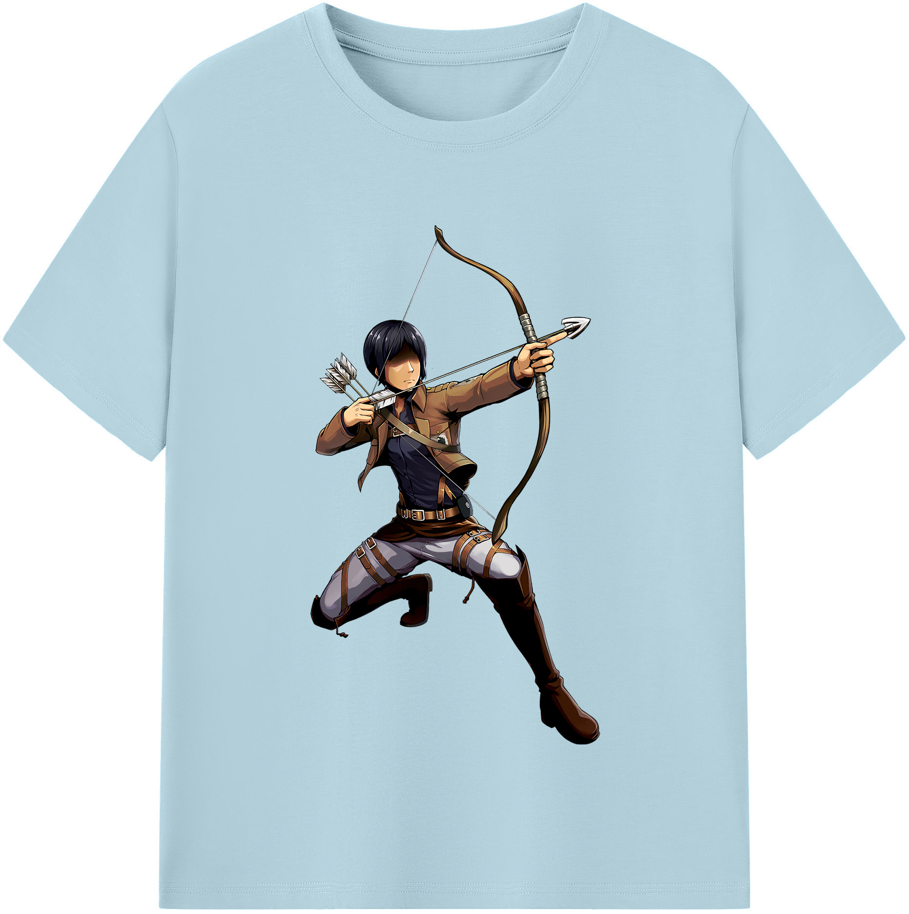 （画像用） 進撃の巨人 Attack on Titan 綿100％半袖Tシャツ（フロントプリント）